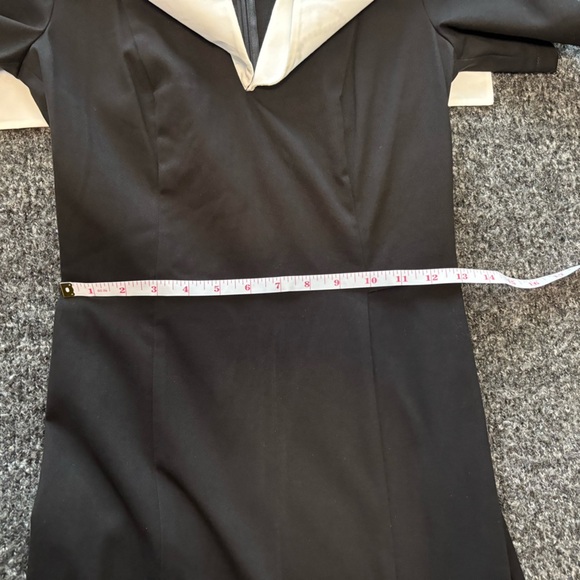 Anouki Designer Sz XS Amore Black And White Embellished Cotton Dress - Picture 14 of 16